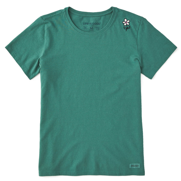 life is good Women's Keep It Simple Little Flower Short Sleeve Crusher Tee