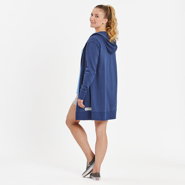 Life Is Good Women's Keep It Simple Wordmark Beyond Hip French Terry Tunic