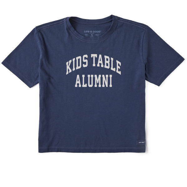 life is good Women's Kids Table Alumni Arch Short Sleeve Crusher Boxy Tee