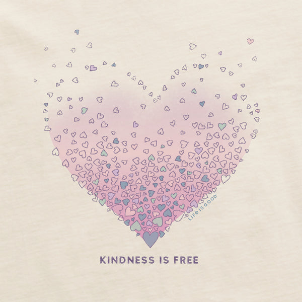 Life Is Good Women's Kindness Is Free Evaporating Heart Snuggle Up Relaxed Sleep Vee