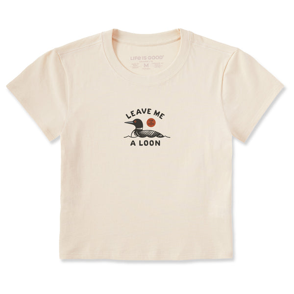 Life Is Good Women's Leave Me A Loon Crusher-LITE Shrunken Tee