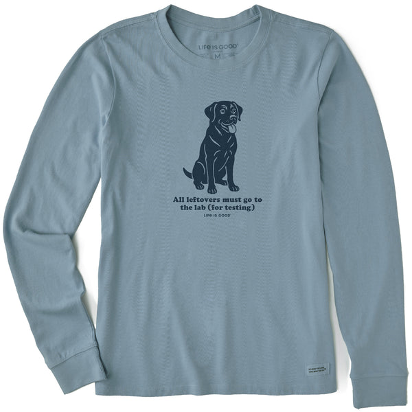life is good Women's Leftover Lab Long Sleeve Crusher Tee