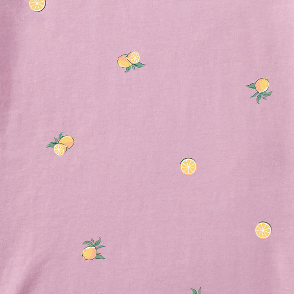 Life Is Good Women's Lemon Pattern Crusher-LITE Easy Vee