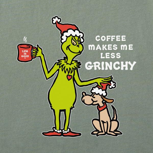 Life Is Good Women's Less Grinchy Coffee Long Sleeve Crusher Tee