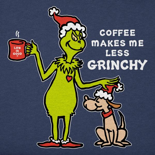 Life Is Good Women's Less Grinchy Coffee Long Sleeve Crusher Tee