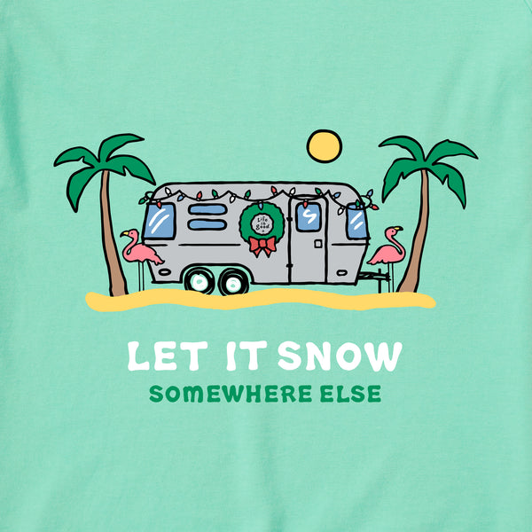 Life Is Good Women's Let It Snow Camper Lightweight Sleep Tee