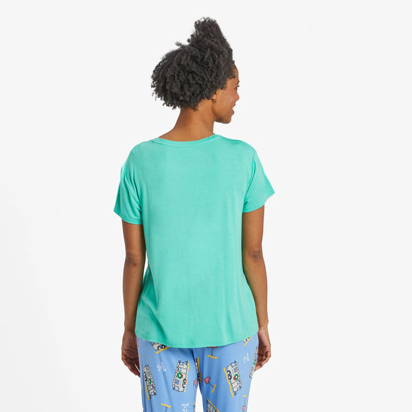Life Is Good Women's Let It Snow Camper Lightweight Sleep Tee