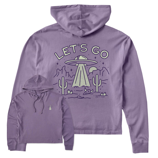 life is good Women's Let's Go UFO Crusher Boxy Hoodie
