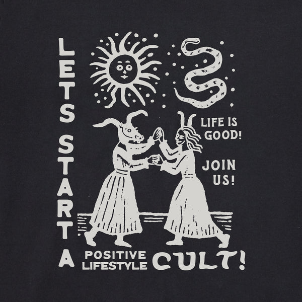 Life Is Good Women's Let's Start A Cult Crusher Boxy Hoodie