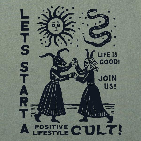 Life Is Good Women's Let's Start A Cult Crusher-LITE Shrunken Tee
