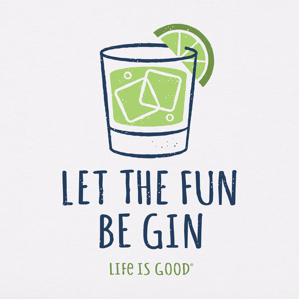 Life Is Good Women's Let The Fun Be Gin Short Sleeve Vee