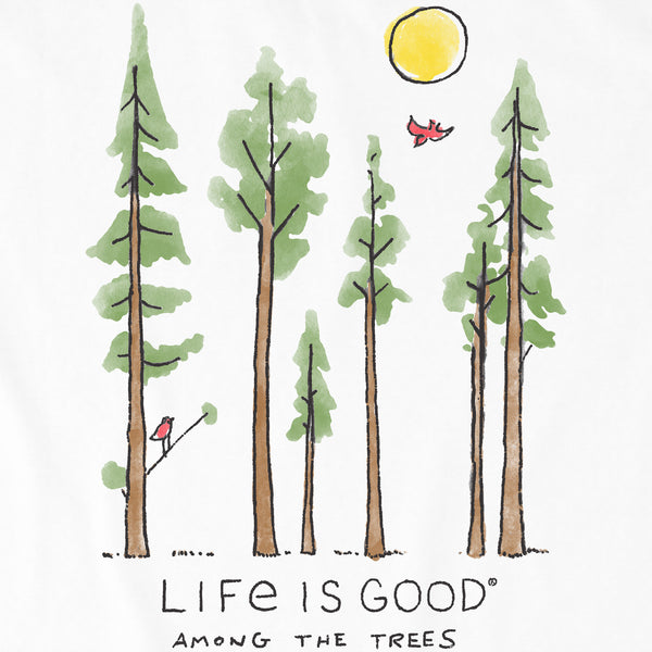 Life Is Good Women's Life Is Good Among The Trees Short Sleeve Tee