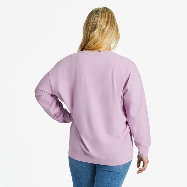 Life Is Good Women's Life Is Good Positive Lifestyle Brand Crusher-FLEX Oversized Crew