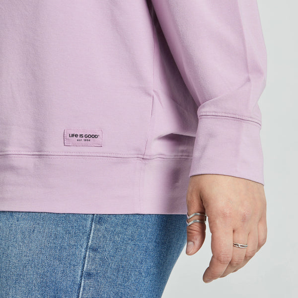 Life Is Good Women's Life Is Good Positive Lifestyle Brand Crusher-FLEX Oversized Crew