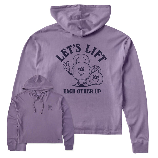 life is good Women's Lift Each other Up Crusher Boxy Hoodie