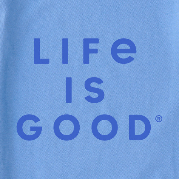 Life Is Good Women's LIG Stacked Wordmark Short Sleeve Tee