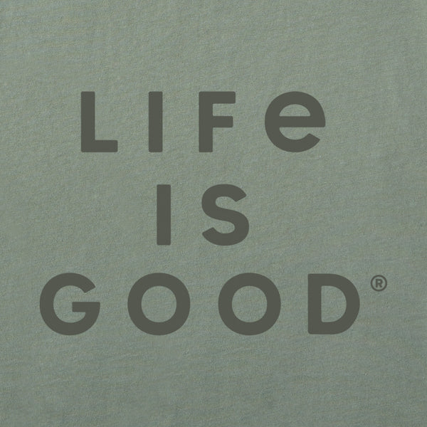 Life Is Good Women's LIG Stacked Wordmark Short Sleeve Tee