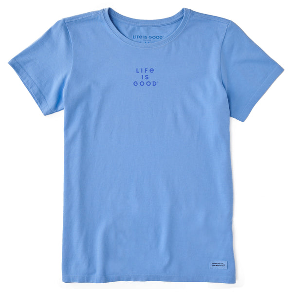 life is good Women's LIG Stacked Wordmark Short Sleeve Tee