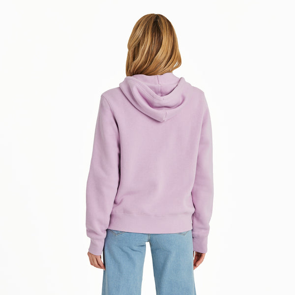 Life Is Good Women's LIG Two Stripes Good Vibes Fleece Zip Hoodie