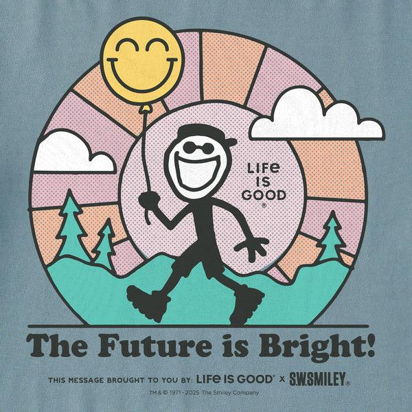 Life Is Good Women's LIG X S.W.Smiley Bright Future Short Sleeve Crusher Tee