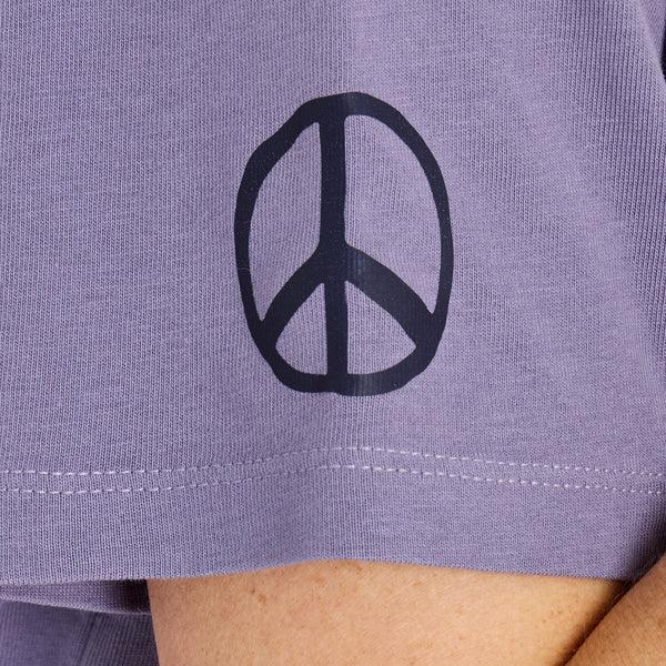 Life Is Good Women's Little Peace Sign Short Sleeve Crusher Boxy Tee