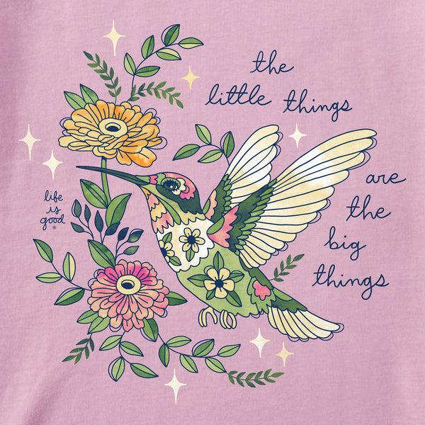 Life Is Good Women's Little Thing Hummingbird Short Sleeve Tee