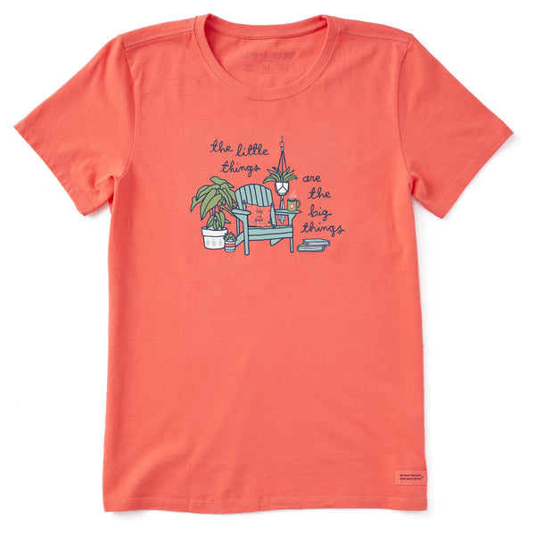 life is good Women's Little Things Plants u0026 Adirondack Short Sleeve Tee