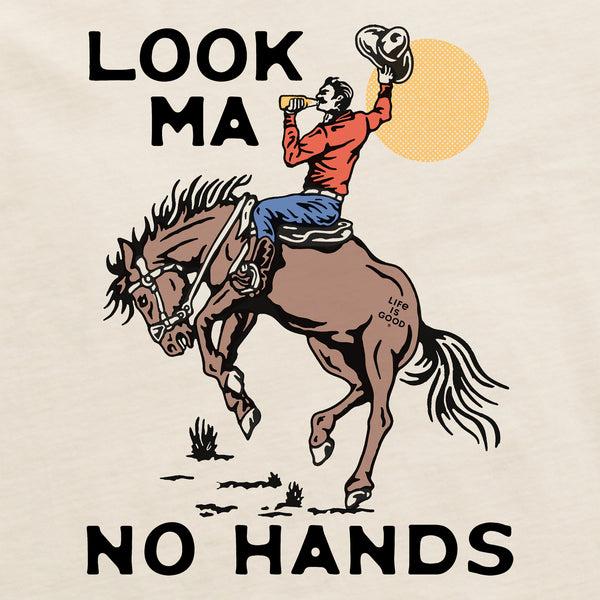 Life Is Good Women's Look Ma No Hands Cowboy Crusher-LITE Shrunken Tee