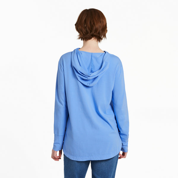Life Is Good Women's Lotus Breathe Crusher-FLEX Hoodie Tunic