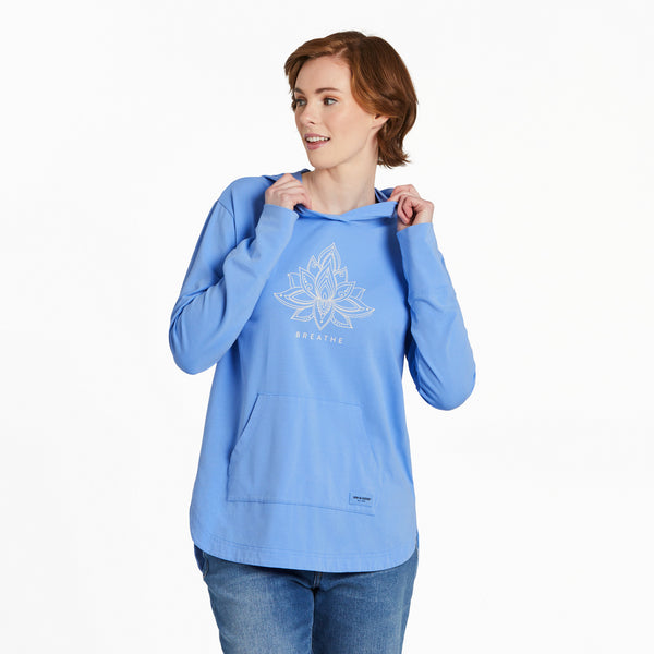 life is good Women's Lotus Breathe Crusher-FLEX Hoodie Tunic