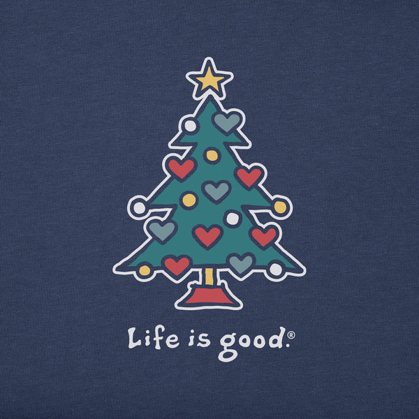Life Is Good Women's Love Christmas Long Sleeve Snuggle Up Relaxed Sleep Tee