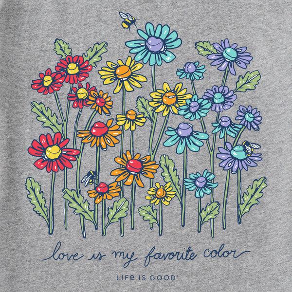 Life Is Good Women's Love Daisy Bee Short Sleeve Tee