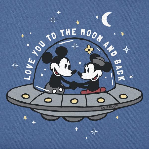 Life Is Good Women's Love You To The Moon And Back Short Sleeve Crusher Tee