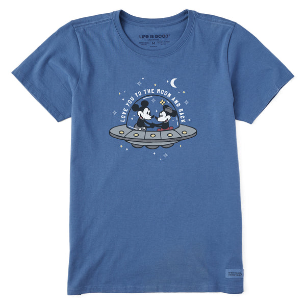 life is good Women's Love You to the Moon and Back Short Sleeve Crusher Tee