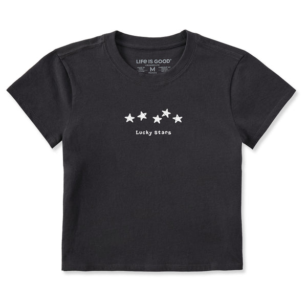 life is good Women's Lucky Stars Crusher-LITE Shrunken Tee