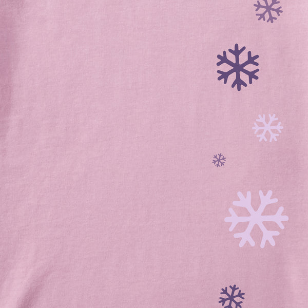 Life Is Good Women's Mandala Snowflake Long Sleeve Crusher Tee