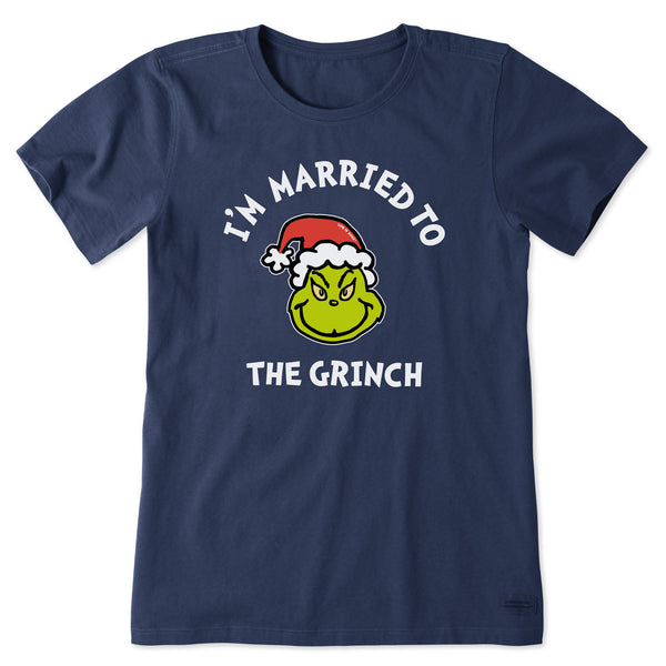 life is good Women's Married to the Grinch Short Sleeve Crusher Tee