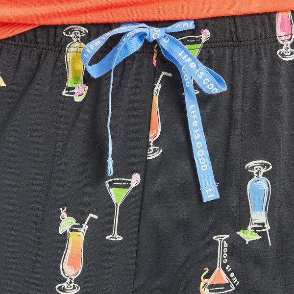 Life Is Good Women's Martini And Cocktail Pattern Lightweight Sleep Pant
