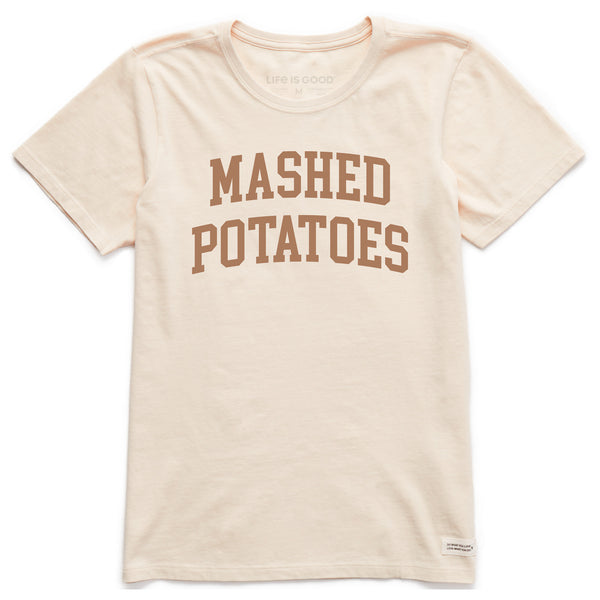 life is good Women's Mashed Potatoes Athletic Arch Short Sleeve Crusher Tee