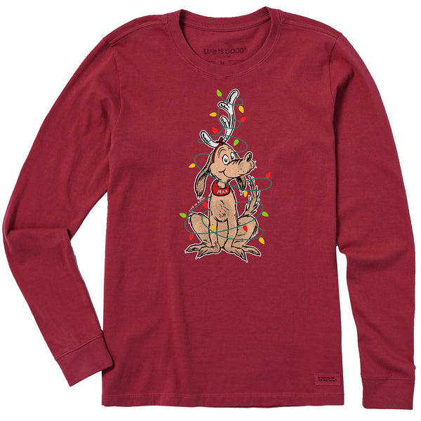 life is good Women's Max Lights Long Sleeve Crusher Tee