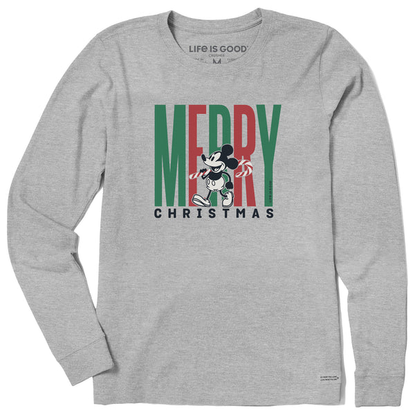 Life Is Good Women's Merry Xmas Willie Long Sleeve Crusher Tee