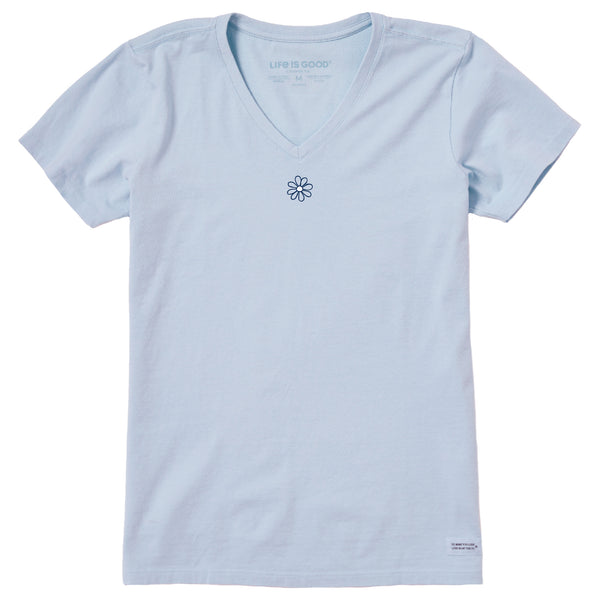 Life Is Good Women's Mini Daisy Short Sleeve Crusher Vee