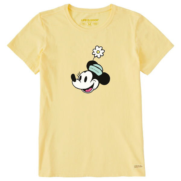 life is good Women's Miss Steamboat Willie w Flower Short Sleeve Tee