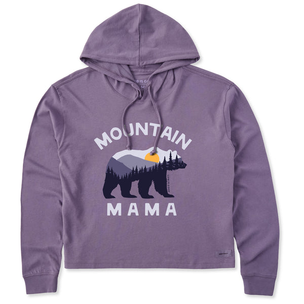 life is good Women's Mountain Mama Bear Crusher Boxy Hoodie