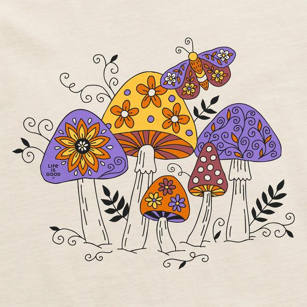 Life Is Good Women's Mushroom Magic Short Sleeve Crusher Tee
