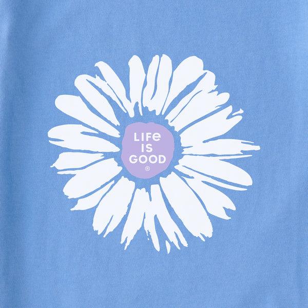 Life Is Good Women's Peaceful Daisy Snuggle Up Relaxed Sleep Vee