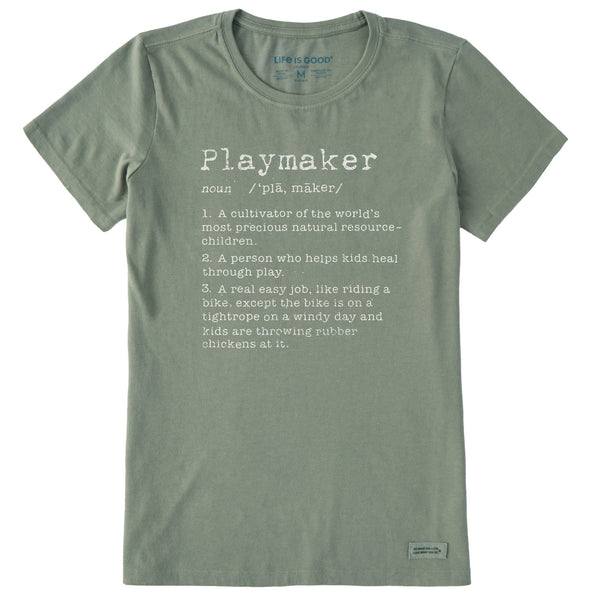 life is good Women's Playmaker Defined Short Sleeve Crusher Tee