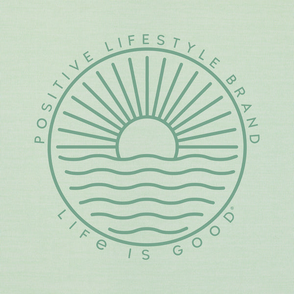 Life Is Good Women's Positive Lifestyle Sun U0026 Waves Sun Crusher Tank