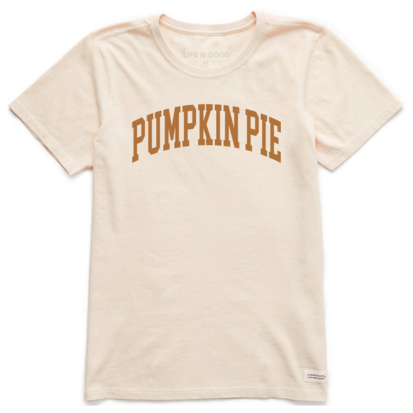 life is good Women's Pumpkin Pie Athletic Arch Short Sleeve Crusher Tee