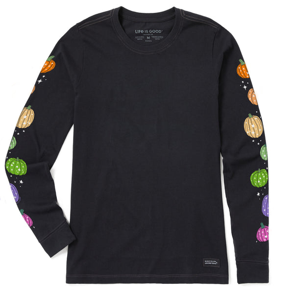 life is good Women's Pumpkins Long Sleeve Crusher Tee